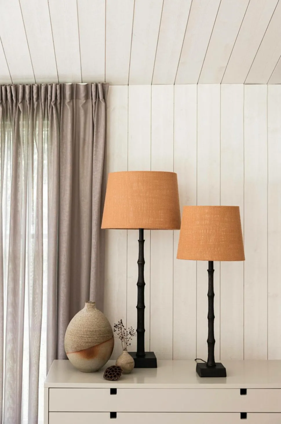 Alde & Lind Lampeskærm Alice D27 oval Grain