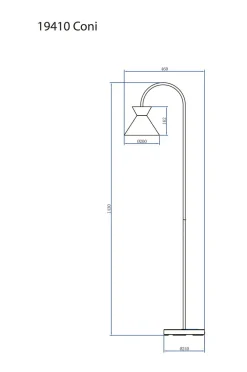 Aneta Lighting Gulvlampe Coni
