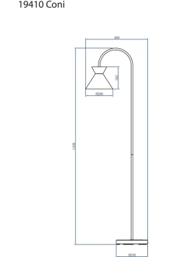 Aneta Lighting Gulvlampe Coni