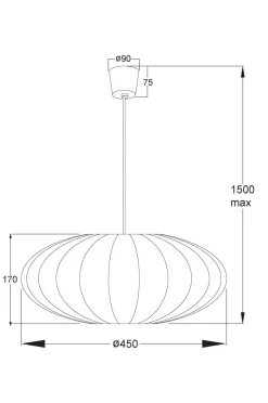 Aneta Lighting Loftlampe MAMSELL diameter 45