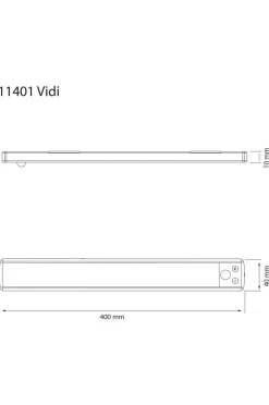 Aneta Lighting Skabslampe Vidi 40cm