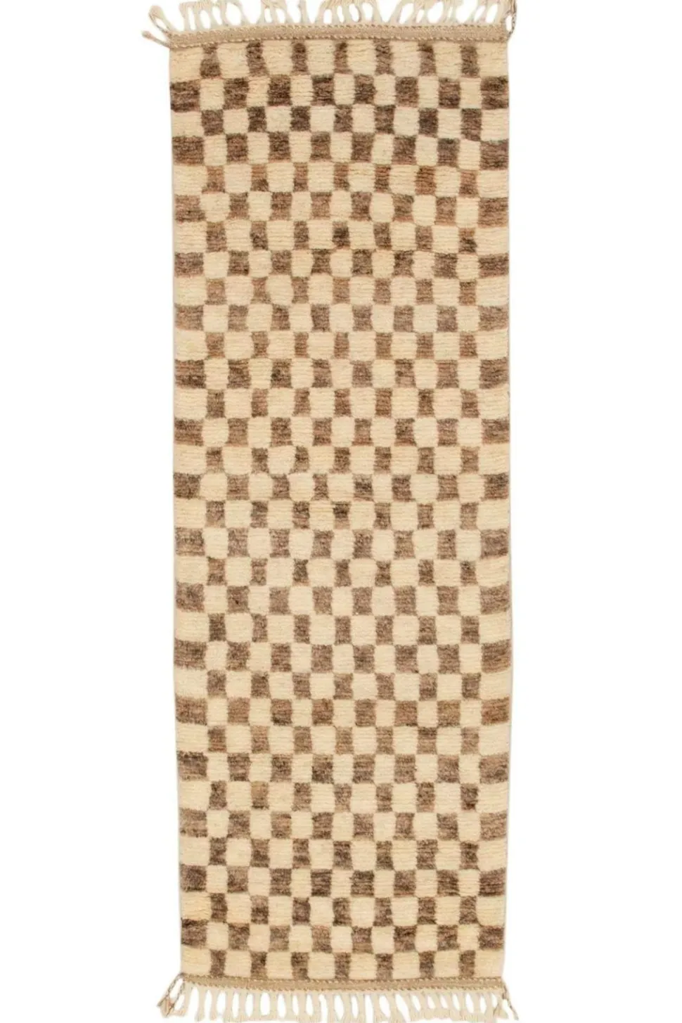 Bargi Uldtæppe Berber Chess 88x255 cm