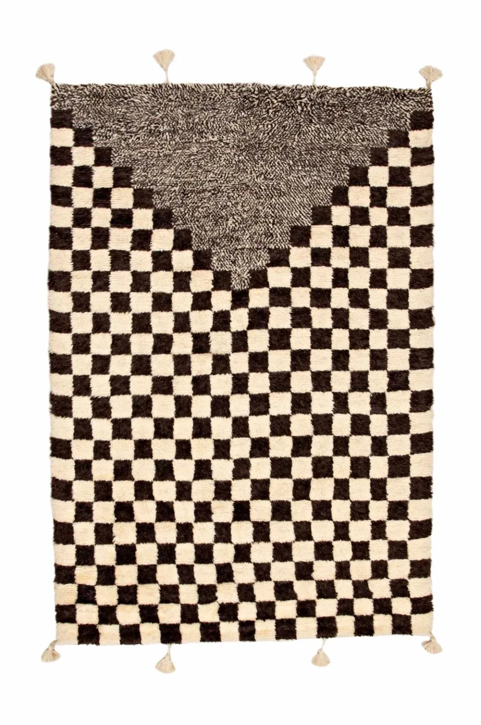 Bargi Uldtæppe Berber Chess 205x306 cm