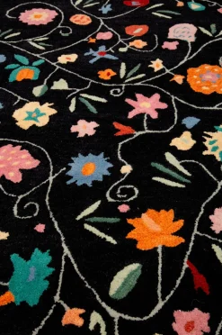 Bargi Woolcarpet Botanica Sort 170x230