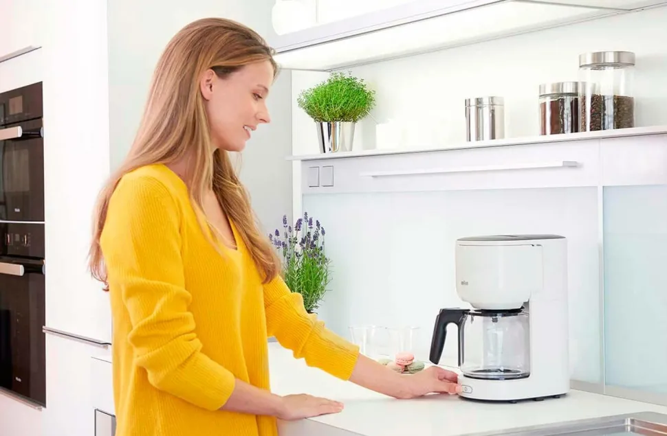 Braun Kaffemaskine Kf3100wh PurEase 1000 W