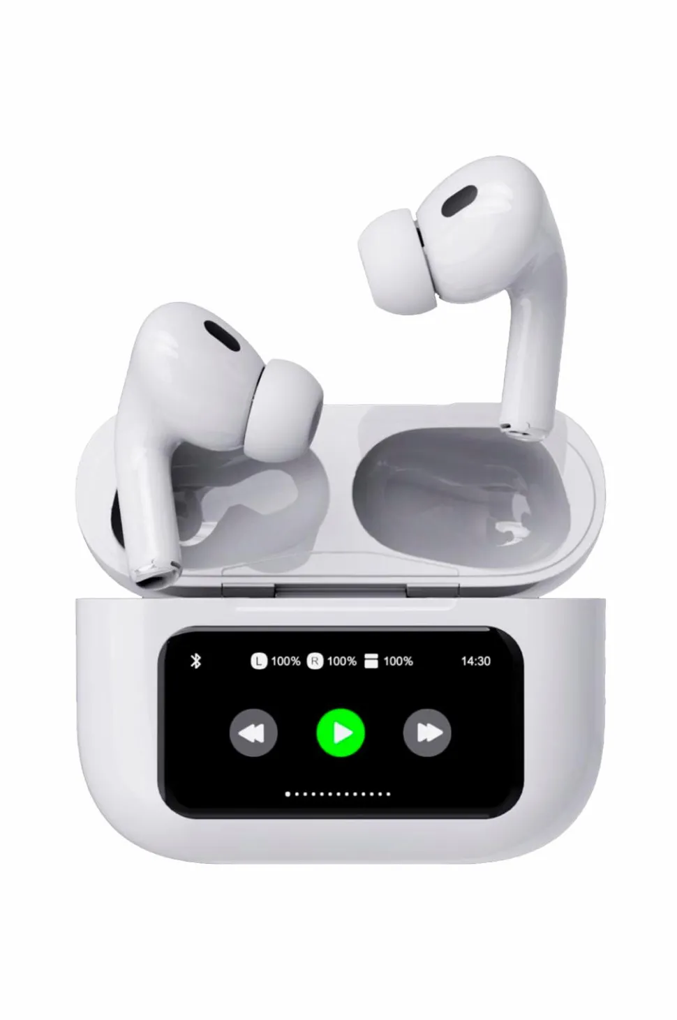 Celly Soundled True Wireless Bluetooth Headset med LED-display hvid