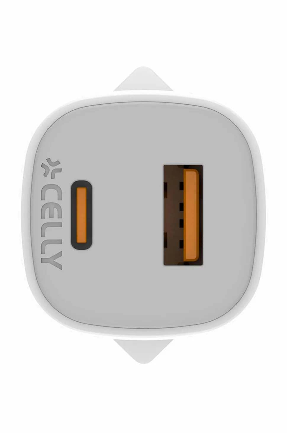 Celly Usb-oplader Gan 1 x Usb-a + 1 x Usb-c PD 25w