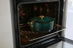 Combekk Støbejernsgryde 24 cm Holly Green med guldknop