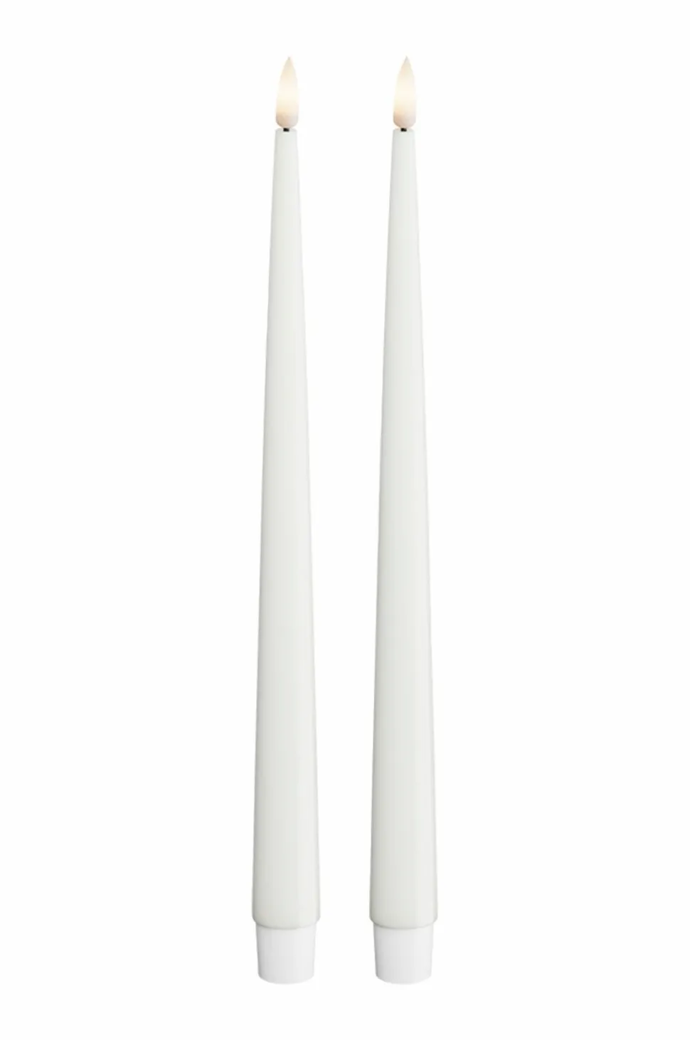 DeluxeHomeart LED Keglelys skinnende 2,2x28 cm 2 stk.