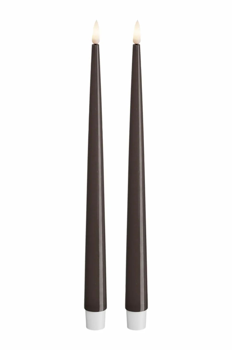 DeluxeHomeart LED Keglelys skinnende 2,2x28 cm 2 stk.