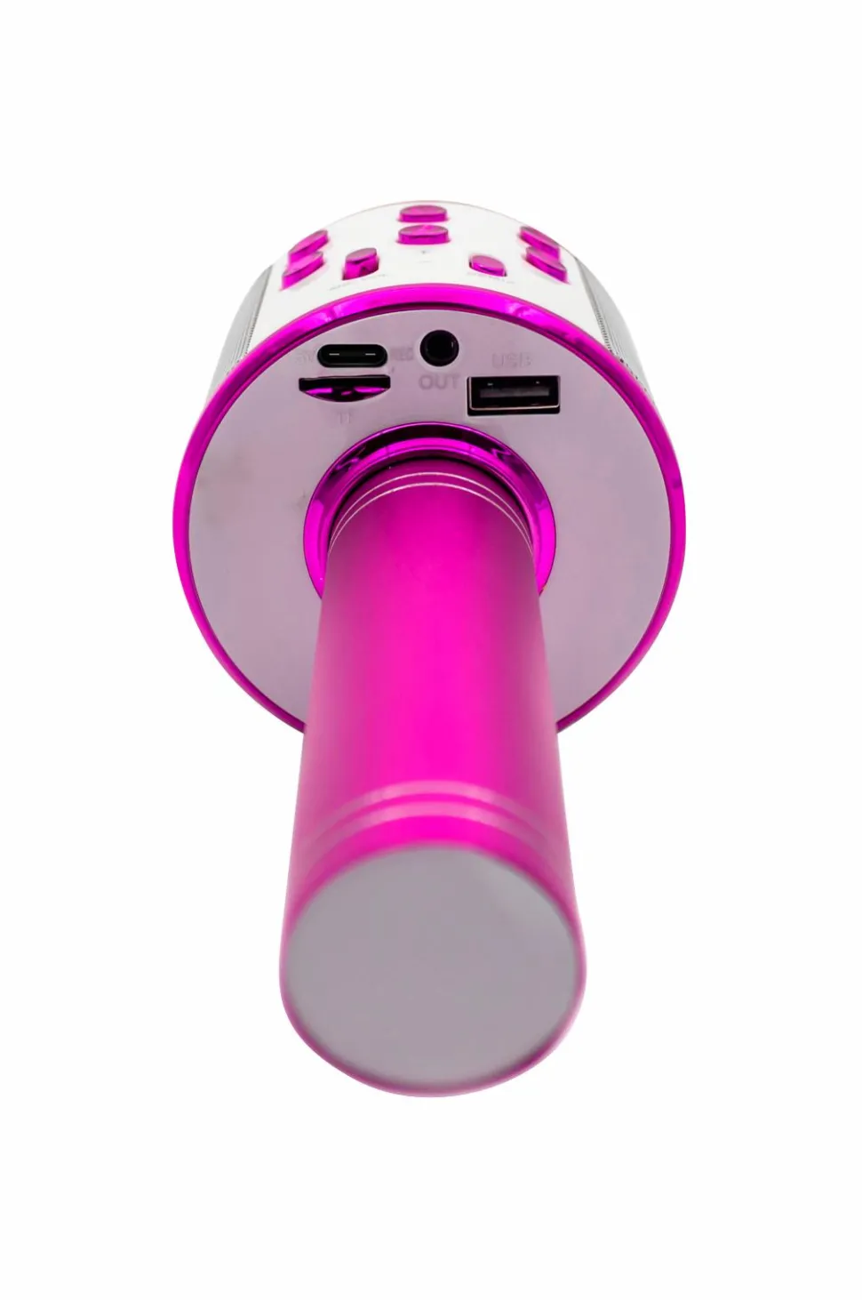 Denver Bluetooth-karaokemikrofon med indbygget højttaler Pink