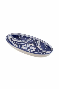 Dishes & Deco Ovalt fad Blue Fond 30 cm