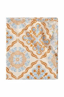 Ellos Home Dug Duk Elly Tile i genanvendt halvlinned