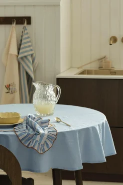 Ellos Home Dug Elly i genanvendt halvlinned Ø 150 cm