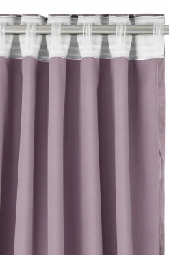 Ellos Home Gardinlængde med multibånd Nora i velour, 2-pak