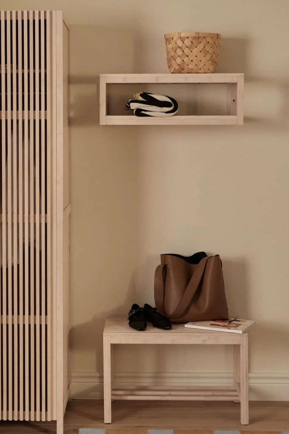 Ellos Home Hattehylde / skohylde Stripe