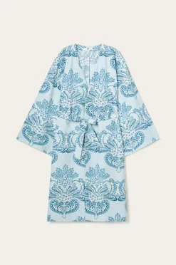 Ellos Home Kimono Juliett Medallion i vasket bomuld