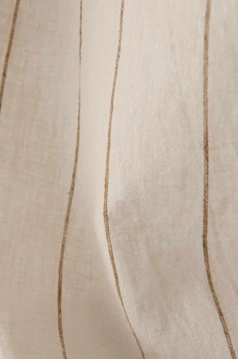 Ellos Home Multibåndsgardin Elly Thin Stripe i genanvendt halvlinned 2-pak