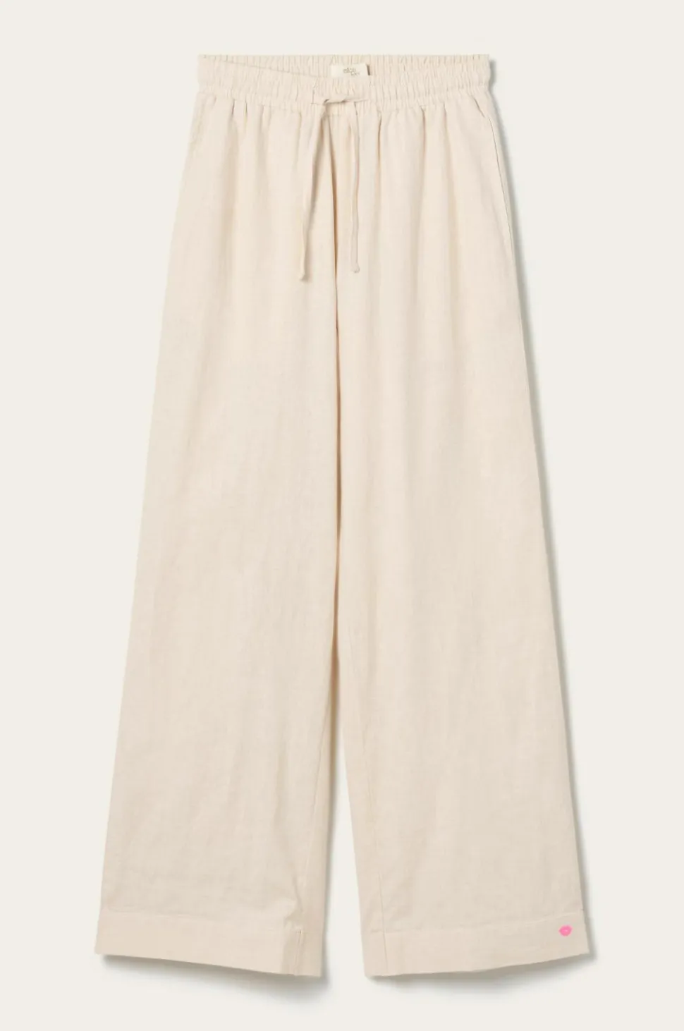 Ellos Home Natbukser Pyjama Pant Elly i genanvendt halvlinned