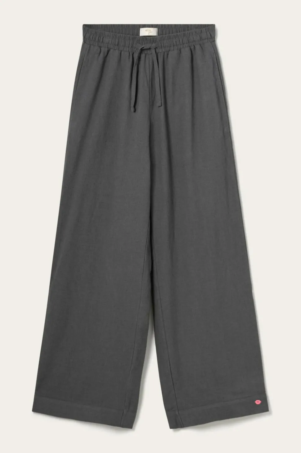 Ellos Home Natbukser Pyjama Pant Elly i genanvendt halvlinned