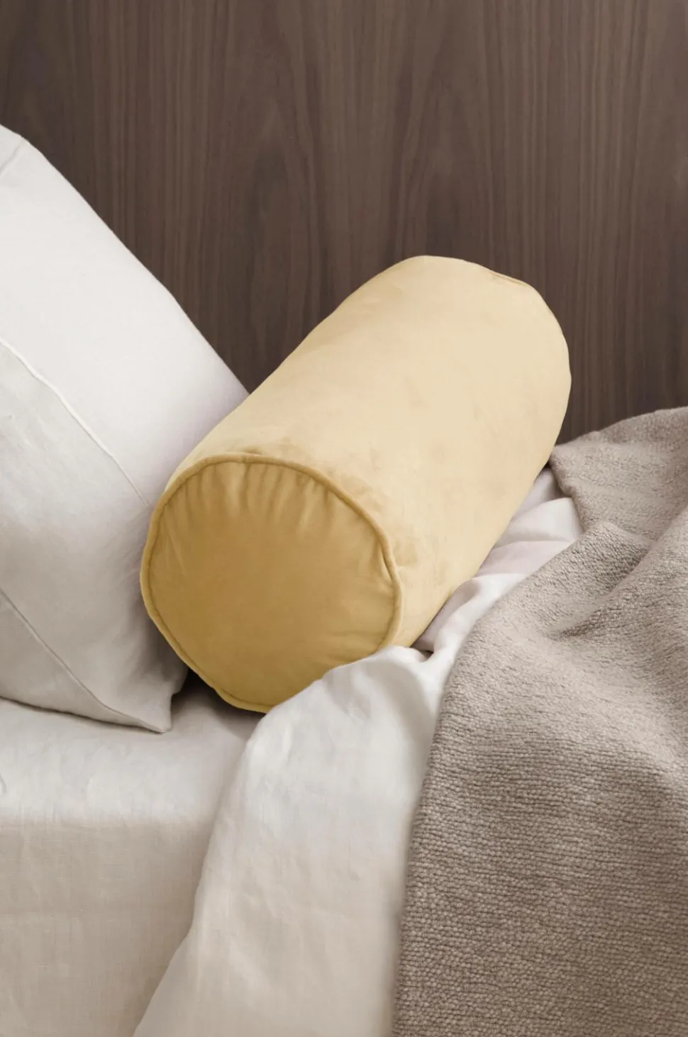 Ellos Home Pølsepude Nora Cylinder i velour
