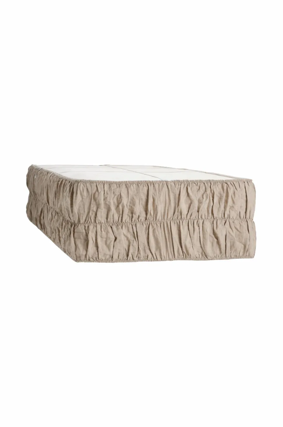 Ellos Home Polstring af seng Candice Elastic 40 cm i hør