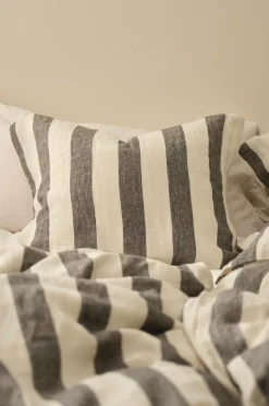 Ellos Home Pudebetræk Candice Block Stripe i vasket hør