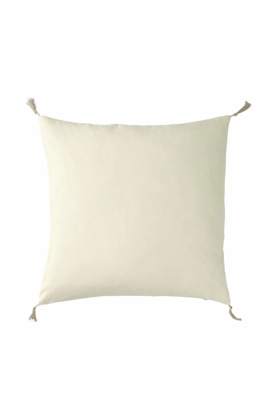 Ellos Home Pudebetræk Candice Tassel af vasket hør, 50x50 cm