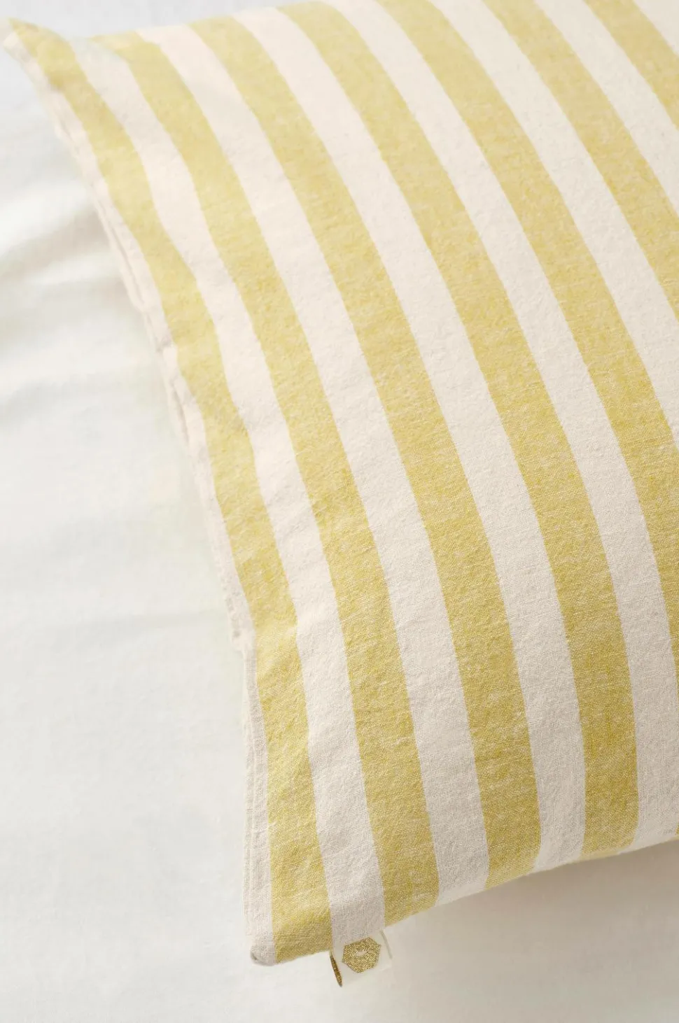 Ellos Home Pudebetræk Elly Classic Stripe i genanvendt halvlinned