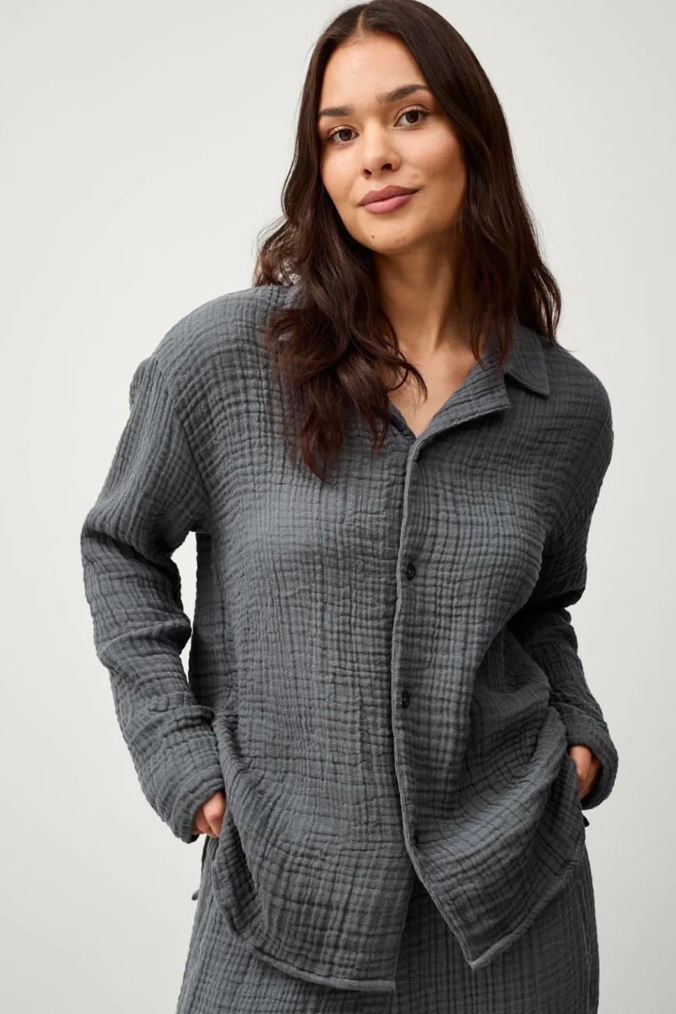 Ellos Home Pyjamasskjorte Candela 4-layer