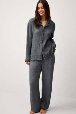 Ellos Home Pyjamasskjorte Candela 4-layer