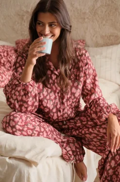 Ellos Home Pyjamasskjorte Pyjamas Shirt Candela Leo