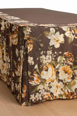 Ellos Home Sengekappe Candice Rose i vasket linned 52 cm