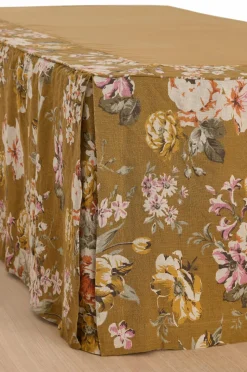 Ellos Home Sengekappe Candice Rose i vasket linned 60 cm
