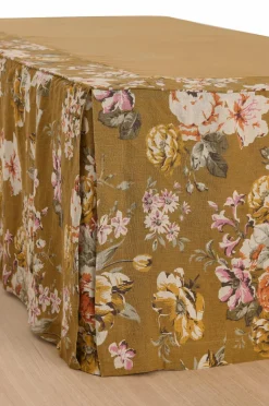 Ellos Home Sengekappe Candice Rose i vasket linned 52 cm