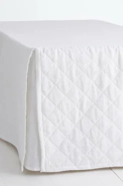 Ellos Home Sengekappe Candice Quilted i vasket hør, højde 60 cm