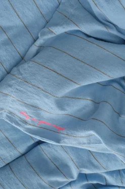 Ellos Home Sengesæt Elly Thin Stripe i genanvendt halvlinned 2 eller 3 stykker