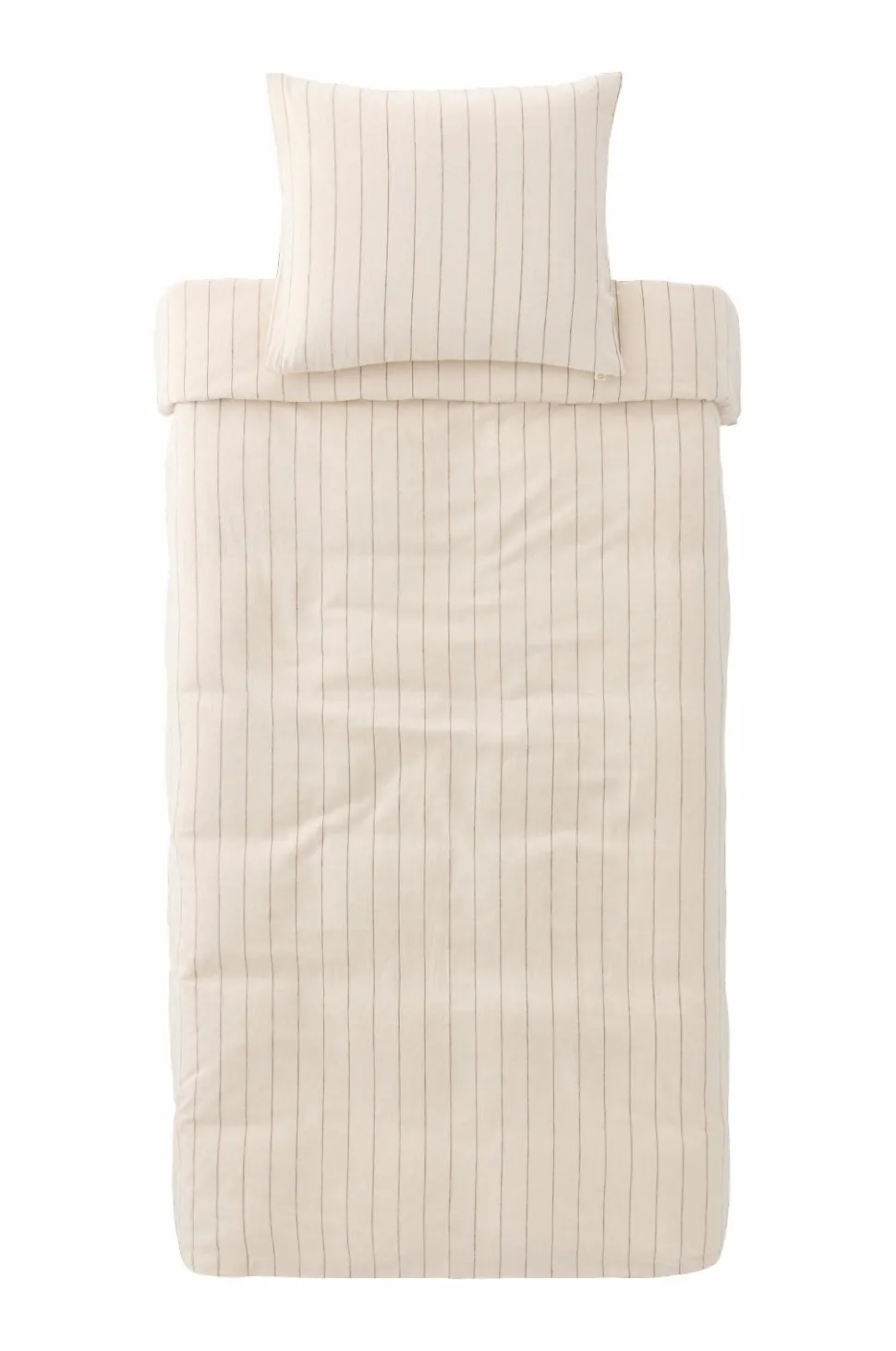 Ellos Home Sengesæt Elly Thin Stripe i genanvendt halvlinned 2 eller 3 stykker