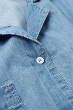 Ellos Home Skjorte Denim Camp Collar