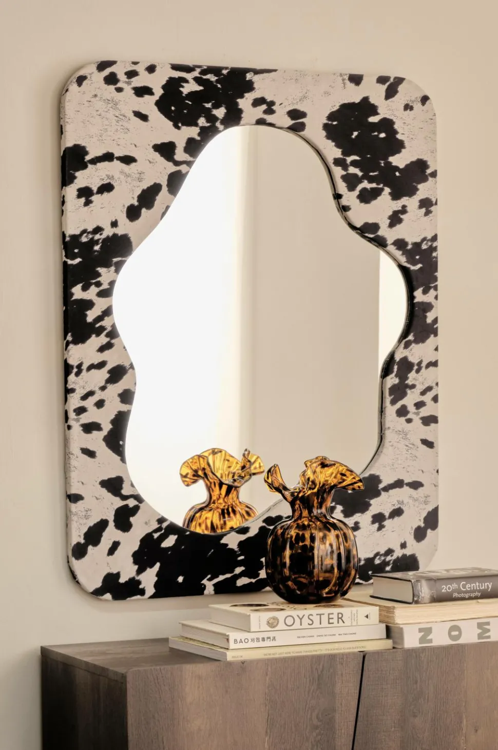 Ellos Home Spejl Cow Fur