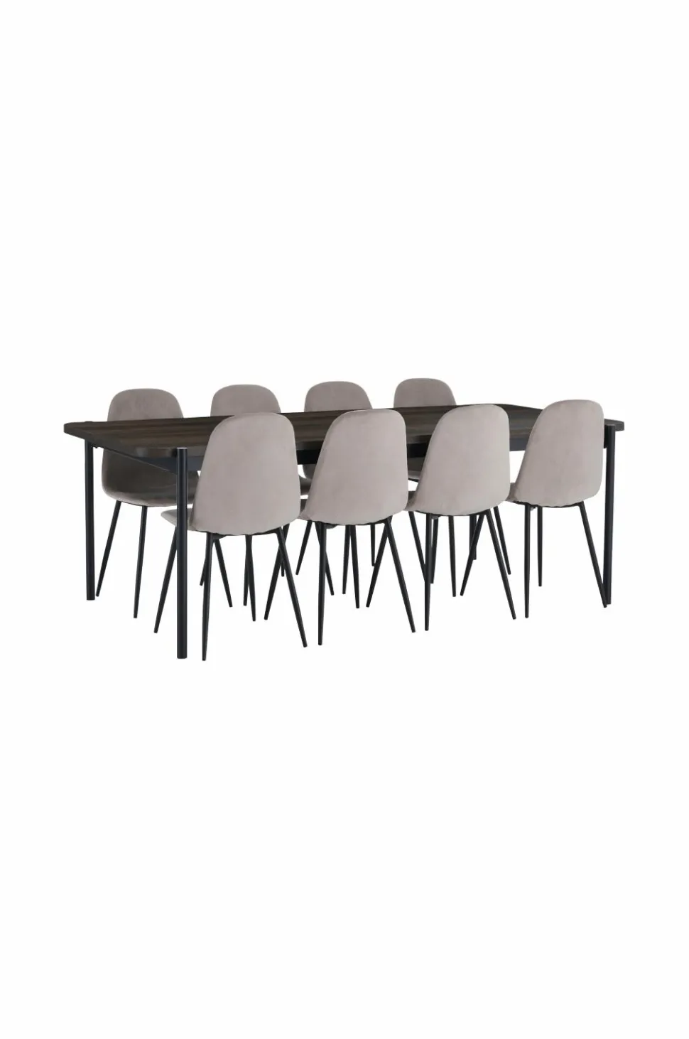 Ellos Home Spisebordssæt Gilda med 1 bord og 8 stole