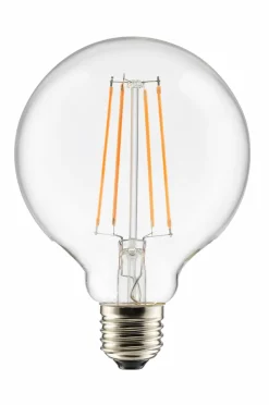 Globen Lighting Pære E27 LED 3-trins dæmpbar Globe 100 mm Klar 0,4-7 W