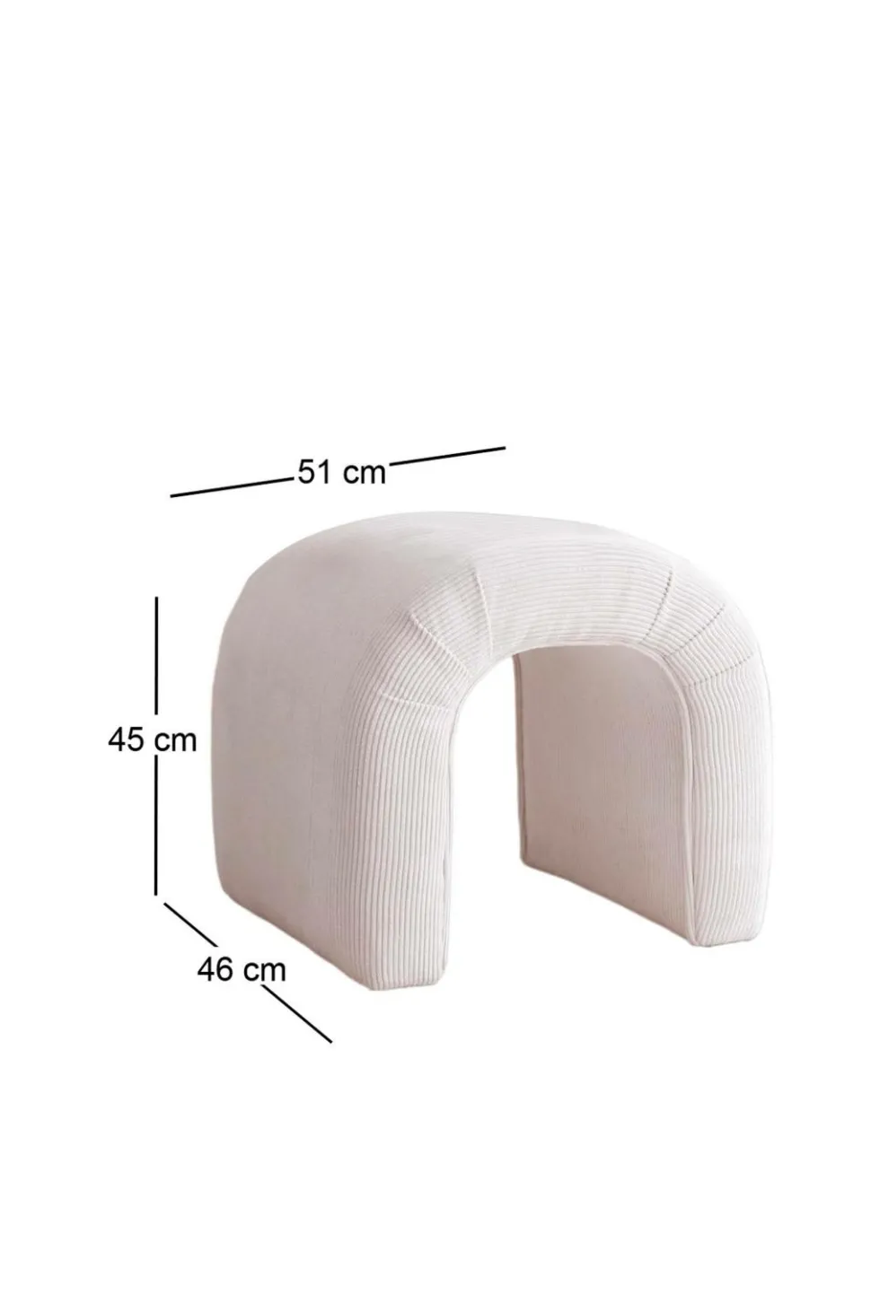 Hanah Home Pouffe-Atlanta