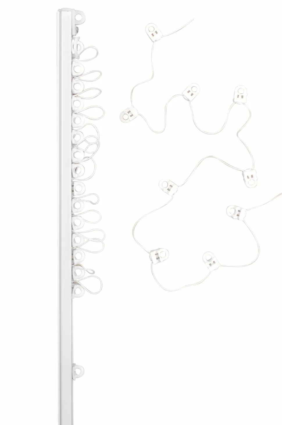 Hasta Gardinskinne U Wave 250 cm