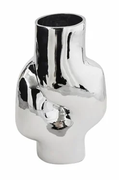 HKliving Gleam Glass høj vase krom