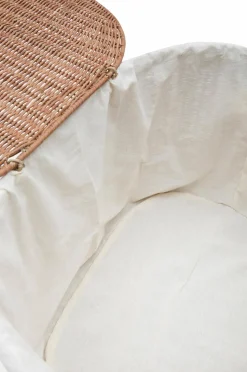 Kave Home Indali sæt med 2 rattan-kurve, Ø 50 cm / Ø 55 cm