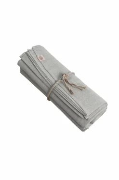 Lovely Linen Dug Classic Rund i strygerullet hør