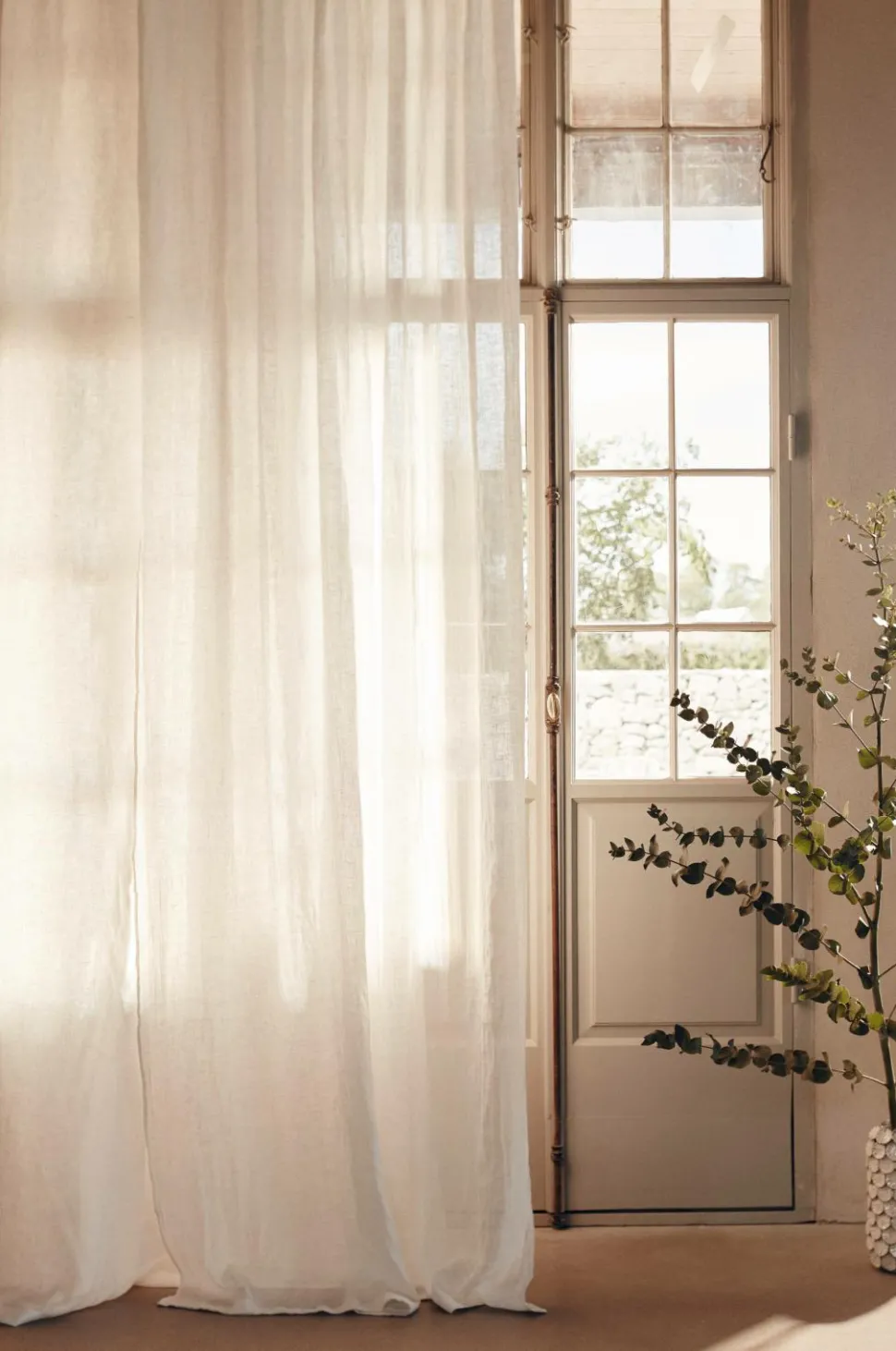 Lovely Linen Gardin Airy i vasket hør