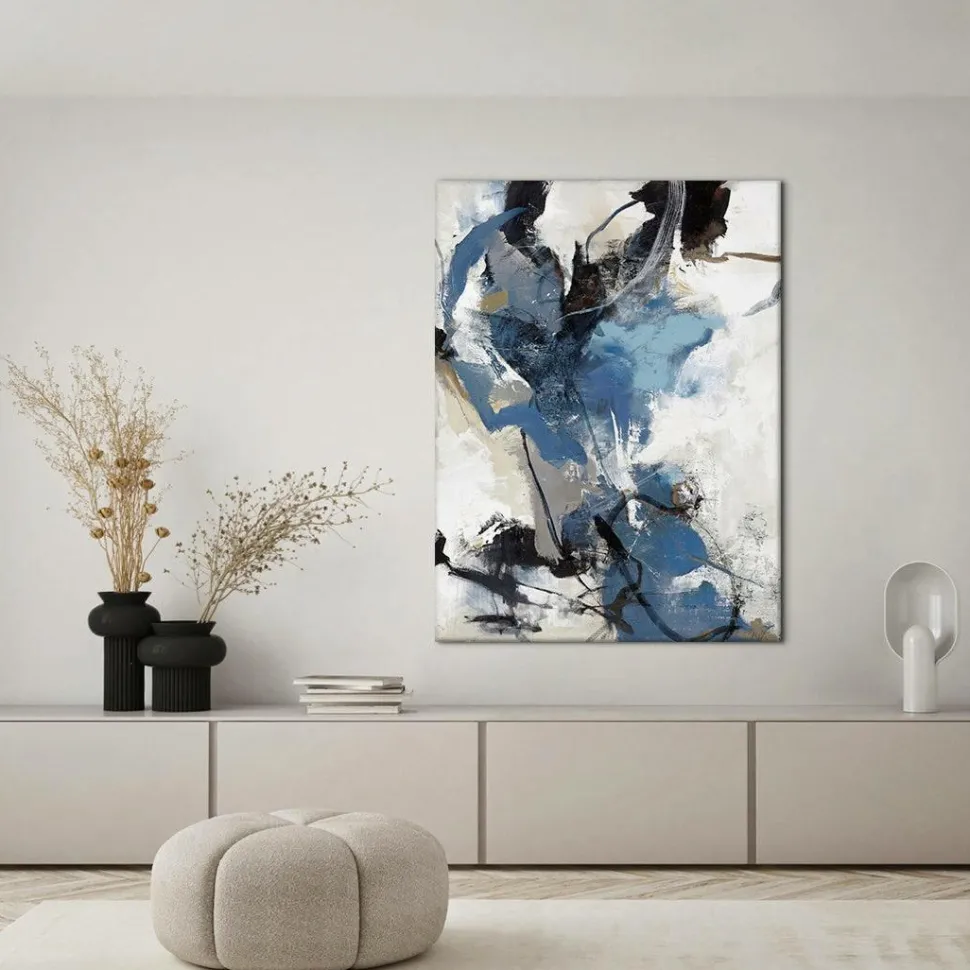 Malerifabrikken Blue Vibes / Blandet maleri / 120 X 90 cm