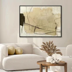 Malerifabrikken Design Painting / Cloudline / 120x90 Cm / Sort ramme